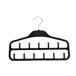 Black Multi-Hook‎ Belt Tie Scarf Accessory Closet Organizer Hanger 11 Hooks